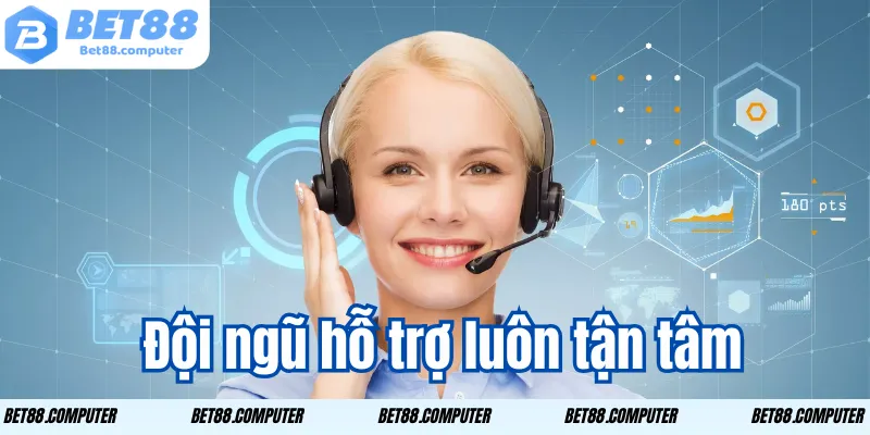 Đội ngũ hỗ trợ từ liên hệ Bet88 luôn tận tâm