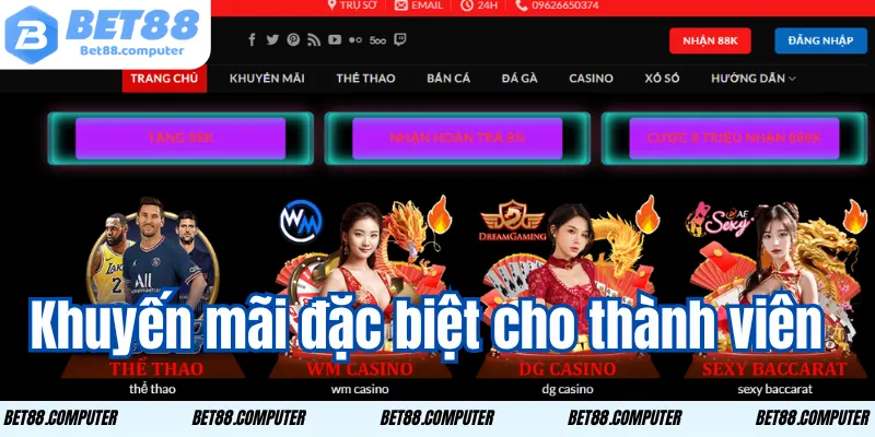 khuyen mai dac biet cho thanh vien